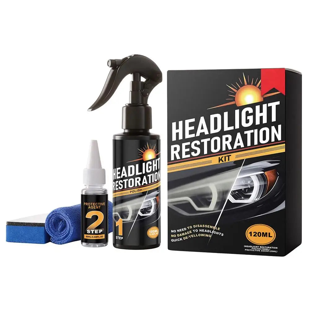 Car Headlight Restoration Polishing Kit Headlamp Anti-Scratch Detailing Cleaning Maintenance Car Paint Care Refurbish Agent